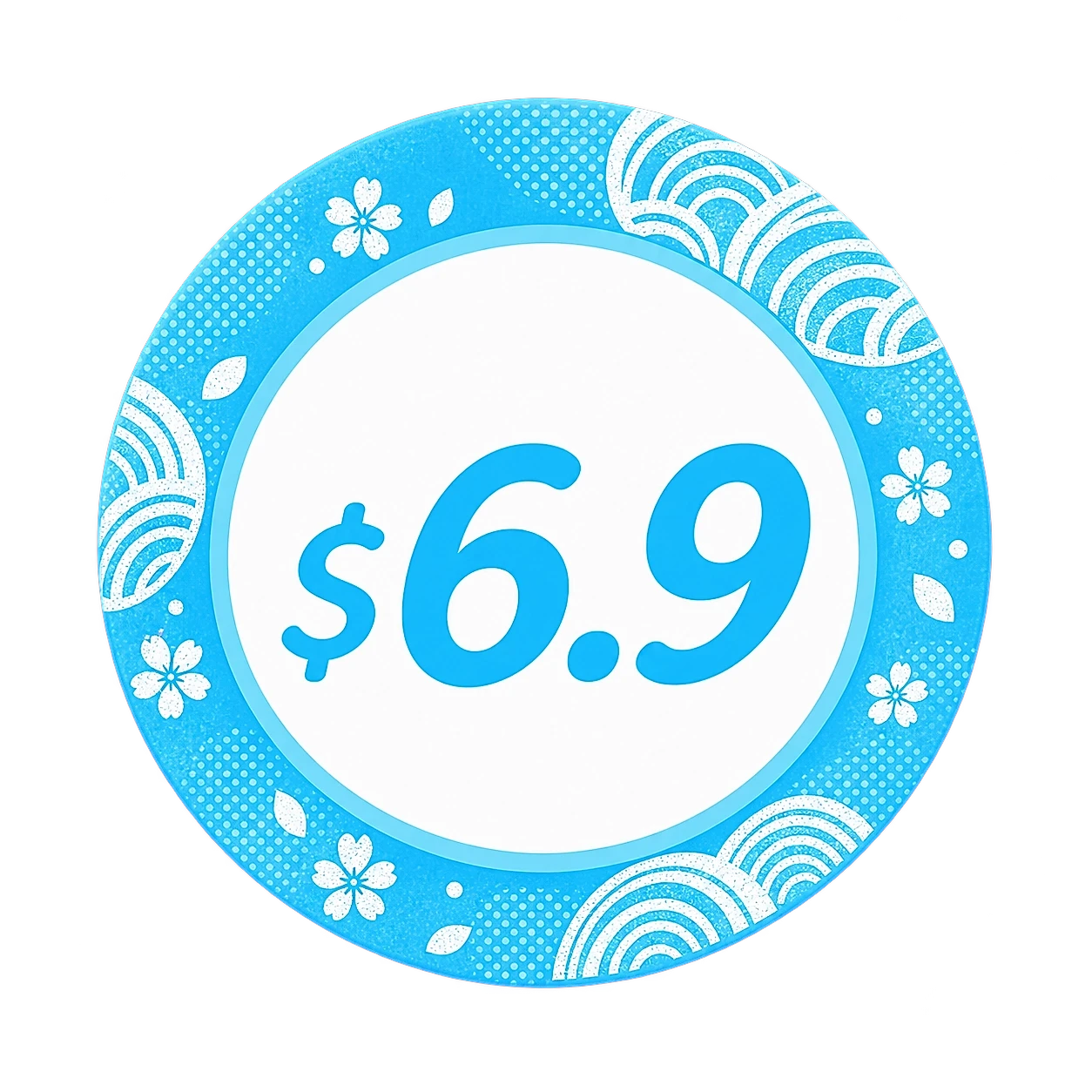 $6.90 plate